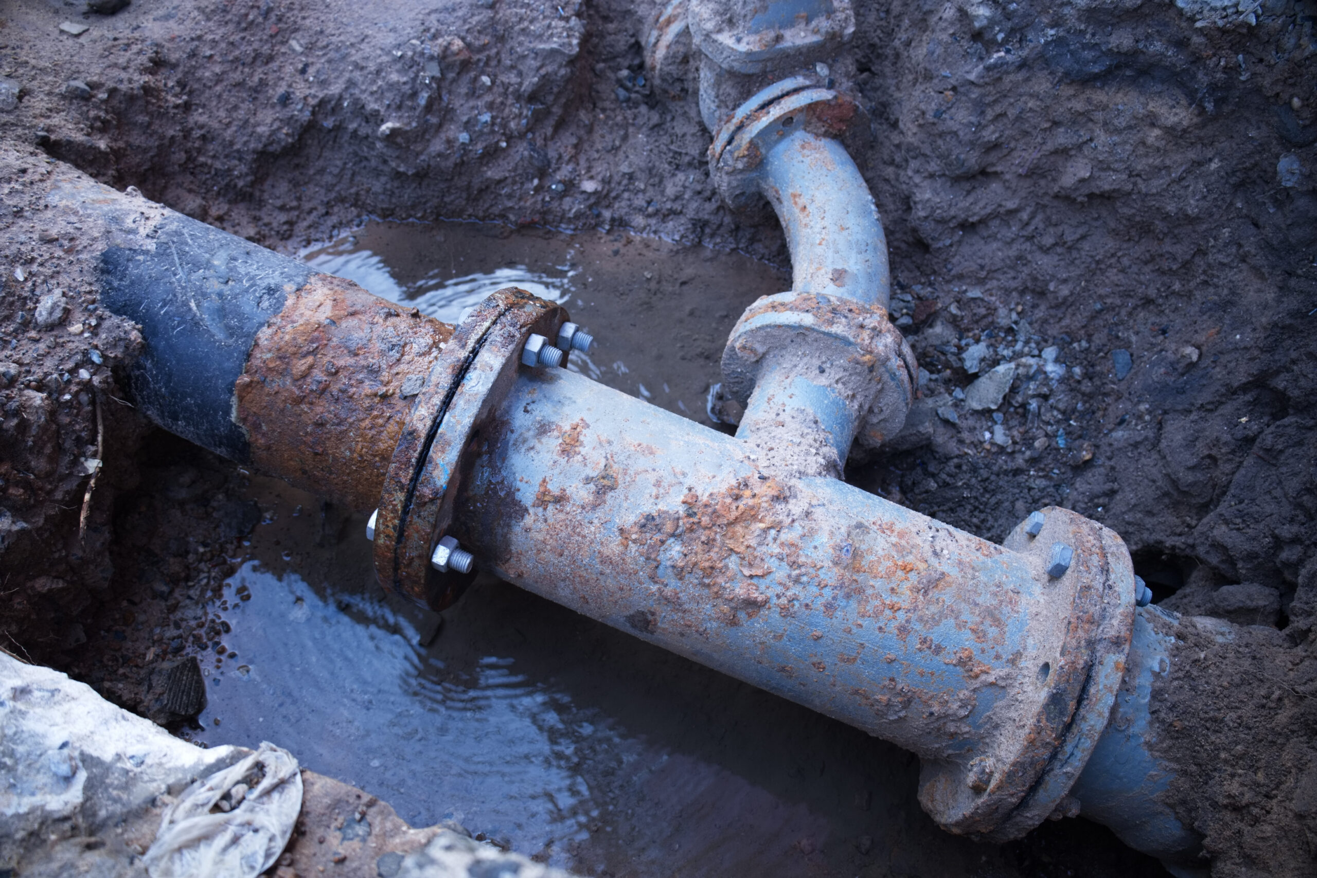 corroded pipe